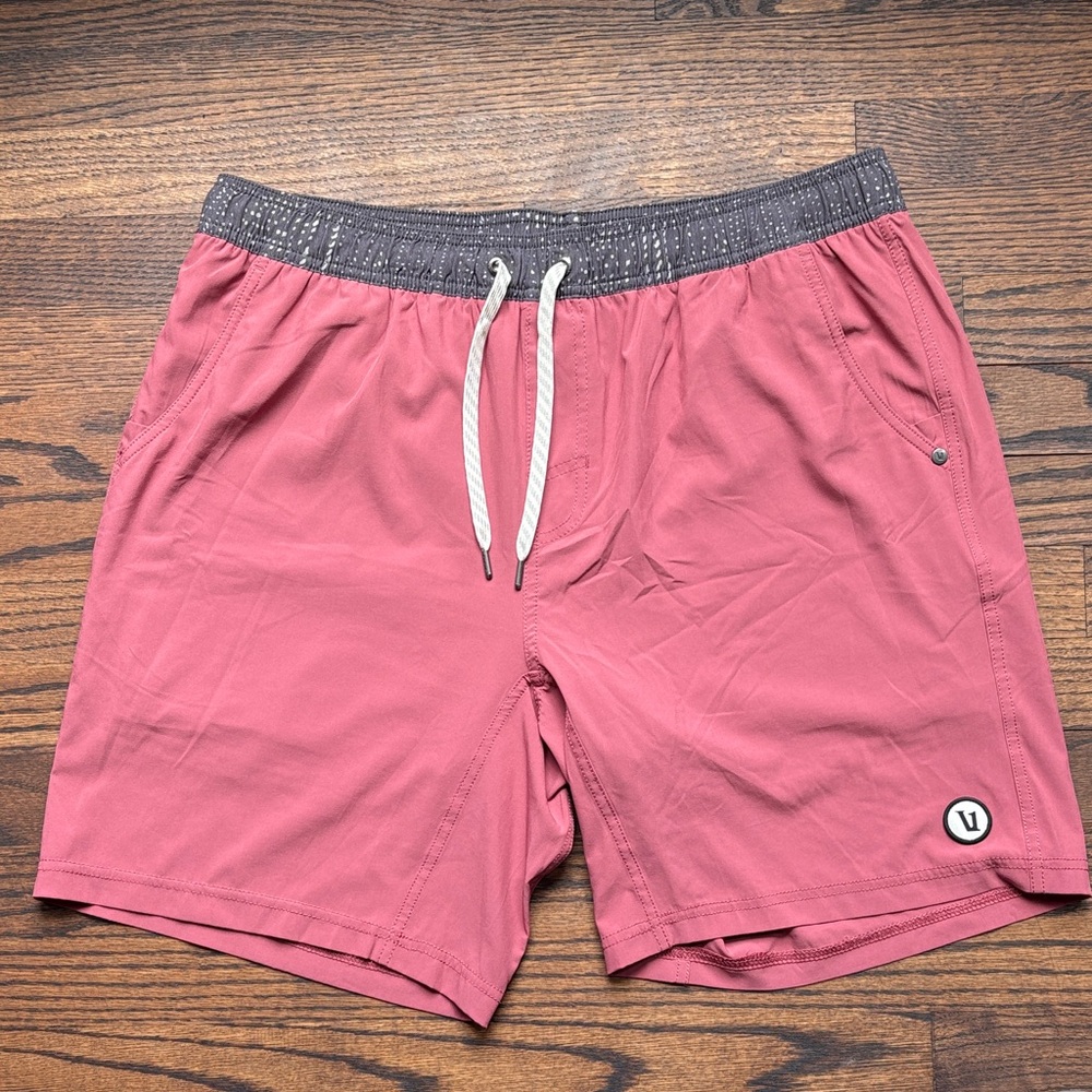 Vuori Men’s Lined Athletic Shorts - Red NWOT